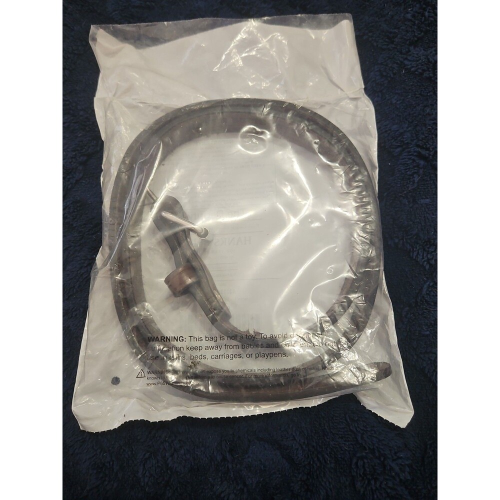NIP Hanks Belts The Deputy Full Grain Leather Belt Brown W Silver Hardware Sz 48